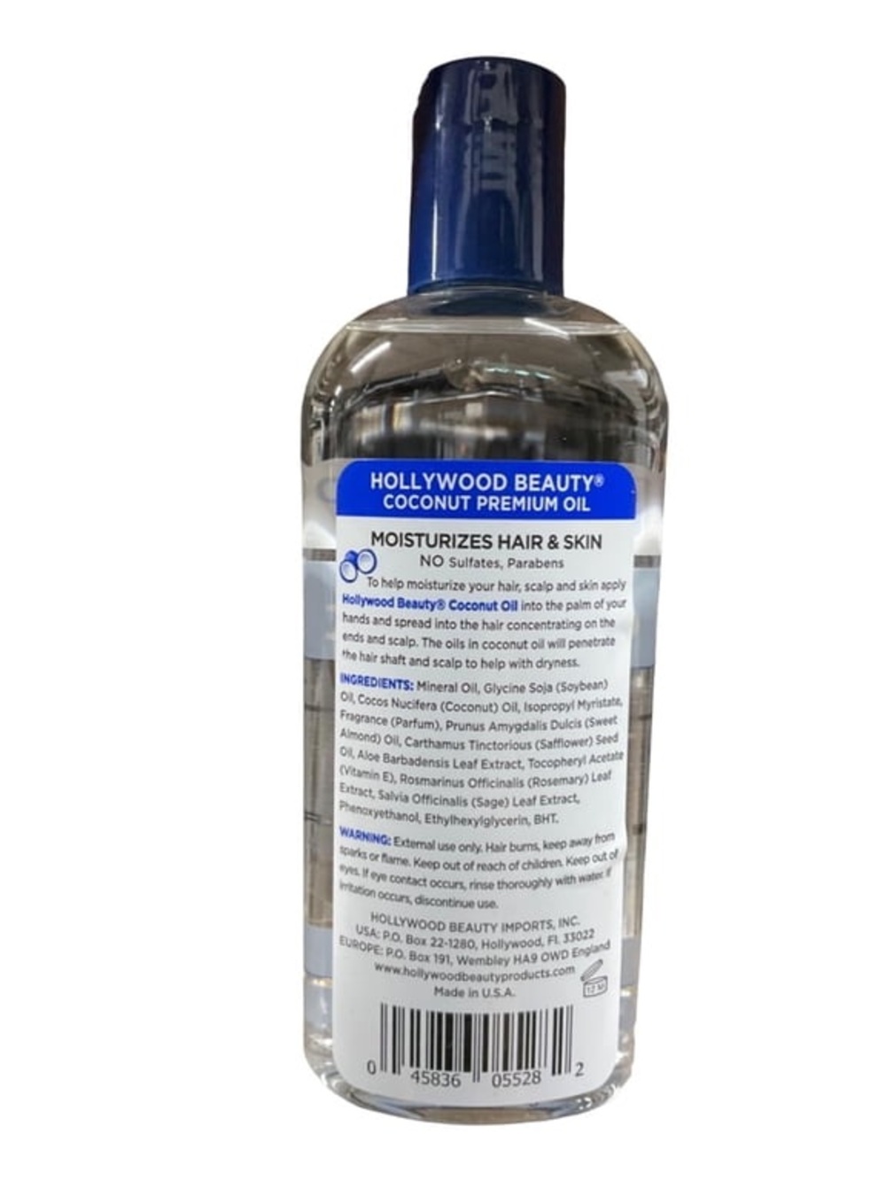 Hollywood Beauty Coconut Oil 2oz. NWT - Picture 2 of 2